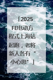 2025FE电动方程式上海站起跑，老将新人各有“小心思”