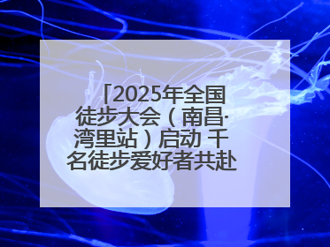 2025年全国徒步大会（南昌·湾里站）启动 千名徒步爱好者共赴山水之约