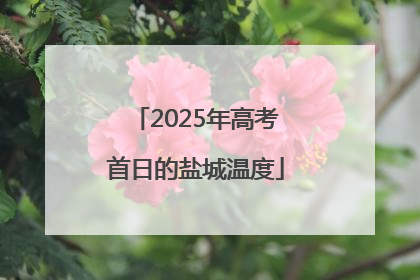 2025年高考首日的盐城温度