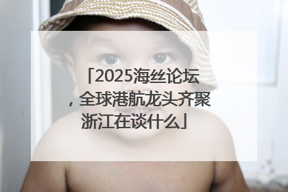 2025海丝论坛，全球港航龙头齐聚浙江在谈什么