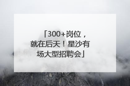300+岗位，就在后天！星沙有场大型招聘会