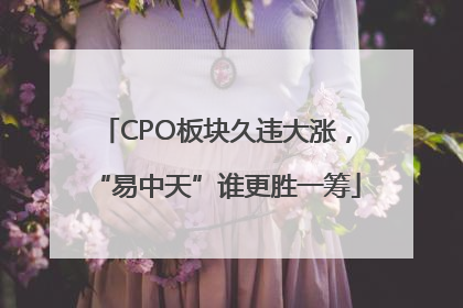 CPO板块久违大涨，“易中天”谁更胜一筹