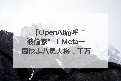 OpenAI痛呼“被偷家”！Meta一周挖走八员大将，千万美元薪酬战开打